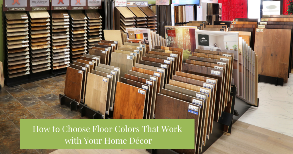 Interior view of FLOHR's showroom highlighting all of the different floor colors.